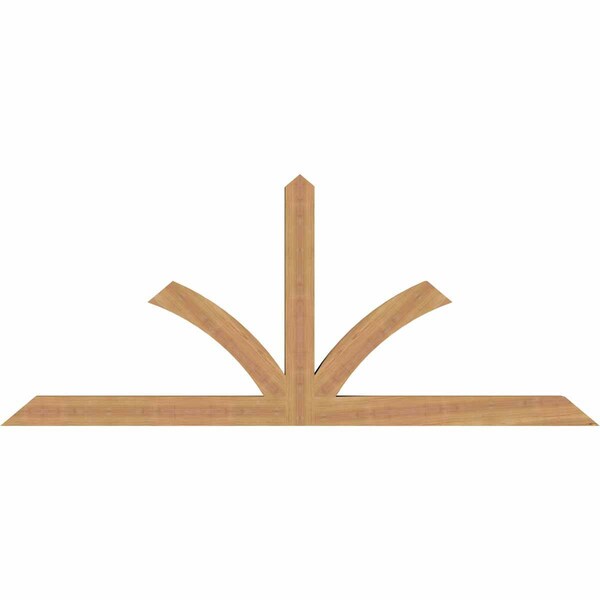 Ekena Millwork Richland Timber Gable Bracket, Western Red Cedar, 72"W x 30"H x 3 1/2"D x 3 1/2"F, 10/12 Pitch GBW072X30X0404RIC00SWR - main